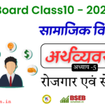 BSEB 10th Economics Exercise 5 Solution in Hindi