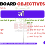 BSEB 10th Hindi Varnika Exercise 3 VVI Objectives